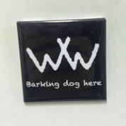 Hobo Symbol Magnet: "Barking Dog Here"