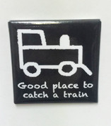Hobo Symbol Magnet: "Good Place To Catch A Train"