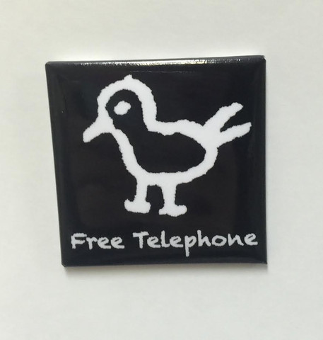 Hobo Symbol Magnet: "Free Telephone"