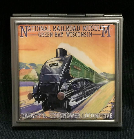 Dwight D. Eisenhower Locomotive Artwork Pocket Mirror
