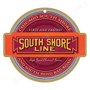 South Shore Line Wooden Plaque