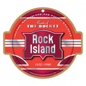 Rock Island Wooden Plaque