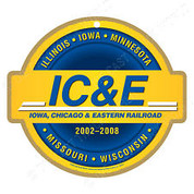 Iowa, Chicago & Eastern Railroad (IC&E) Wooden Plaque