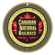 Canadian National Railways (CN) Maple Leaf Wooden Plaque