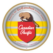 Canadian Pacific (CP) Beaver Logo Wooden Plaque