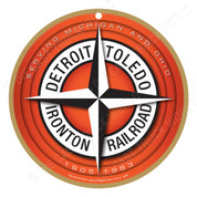 Detroit, Toledo & Ironton Railroad Wooden Plaque