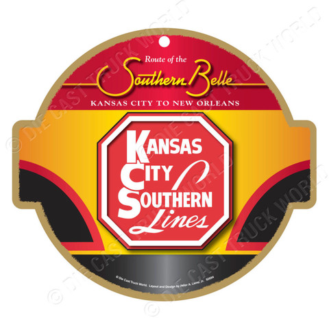 Kansas City Southern Lines Wooden Plaque