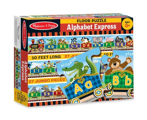 Melissa and doug on sale alphabet train puzzle