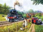 Watching The Trains 1000-Piece Puzzle by SunsOut