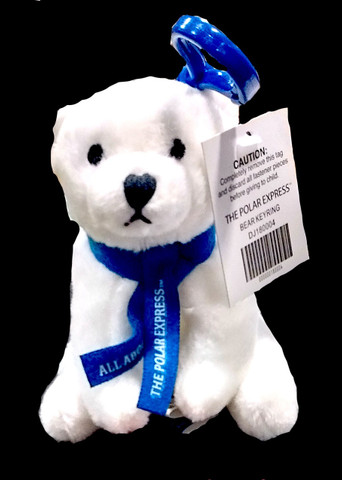 The Polar Express™ Polar Bear Key Ring - Blue Scarf