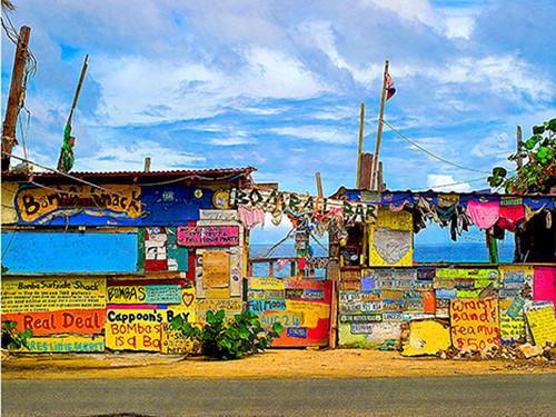 Bomba's Shack Stretched Canvas