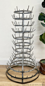 Antique French Champagne Wine Bottle Drying Rack Large - B104