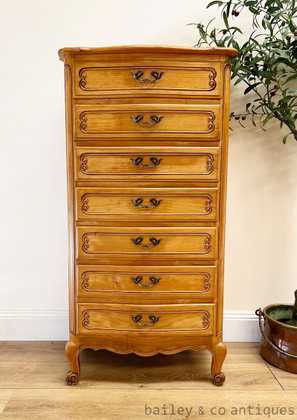 Vintage French Louis Style Chest of Drawers Semainier Commode - FR048