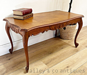 Antique French Oak Elegant Louis style Coffee Table - C244