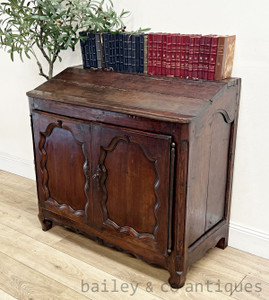 Antique French Rare Walnut Writing Desk Bureau c1840 - FR043