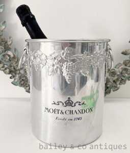 A Vintage French Moet & Chandon Aluminium Champagne Bucket - E386