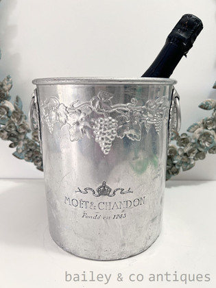 A Vintage French Moet & Chandon Aluminium Champagne Bucket - E466