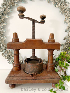 An Antique French Wooden Duck Press for French Cuisine - E300