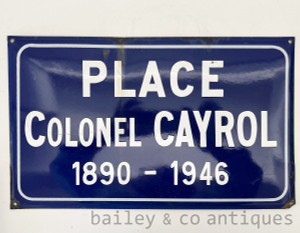 A Genuine Vintage French Large Enamel Street Sign - E400