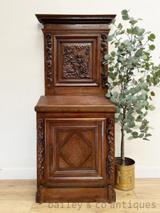 A Rare Antique French Walnut Church Pulpit Pupitre for Desk Cabinet  - EC122