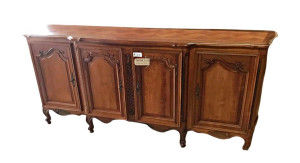 An Antique French Louis Style Shaped Buffet - E020