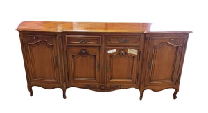 An Antique French Fruitwood Louis Style Sideboard - E050