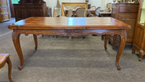 A Very Large Antique French Louis XV Style Oak Extension Table - C252