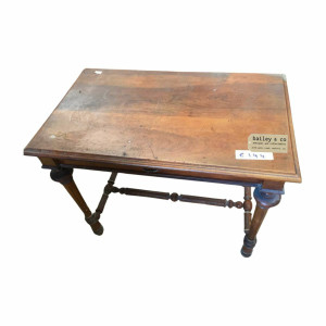 An Antique French Chestnut Side Table Writing Table Desk - E144