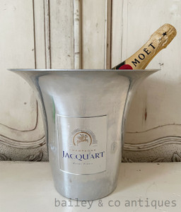 A Vintage French Large Aluminium Jacquart Ice Champagne Bucket - E493