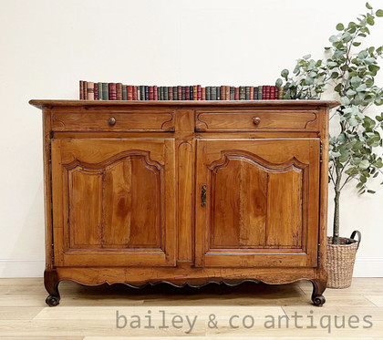 An Antique Rare French Early 1800’s Provincial Oak Buffet Sideboard - E172