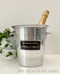 A Vintage French Aluminium P. Nollevalle Ice Champagne Bucket - E509