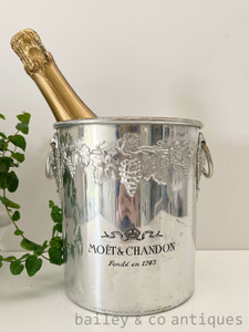 A Vintage French Moet & Chandon Aluminium Champagne Bucket - E519