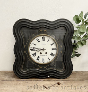 A Rare Antique French Oeil de Boeuf Wall Clock - ODBclock