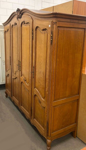 An Antique French Louis XV Style Four Door Armoire - G057