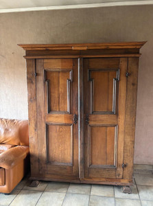 A Rare & Rustic Antique French Armoire - the original key is included