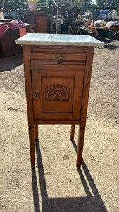 Antique French Bed Side Table  - G082a