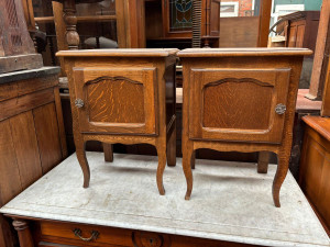 Antique French Pair of Bed Side Tables  - G079