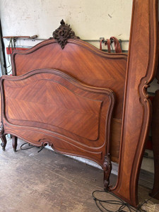An Antique French Walnut Double Bed - French Double Size  - G067