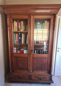 Antique French Bookcase Vitrine  - G077
