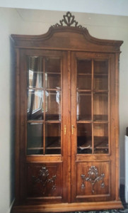 Antique French Bookcase Vitrine  - G039