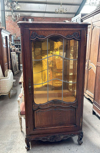 Antique French Bookcase Vitrine  - G029