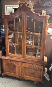 Antique French Bookcase Vitrine  - G014