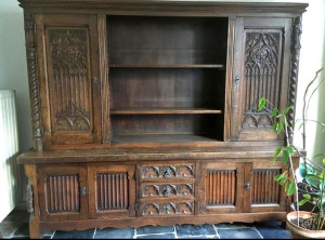 Antique French Bookcase Vitrine  - G012