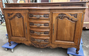 Antique French Louis XV Style Oak Buffet – Circa 1900 - G005
