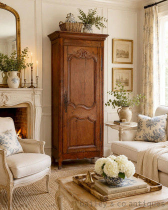 An Antique French Louis XV Style Oak Armoire – Early to Mid 19th Century - G021