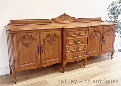 An Antique French Oak Louis XV Style Enfilade Sideboard – Circa 1920 - G028