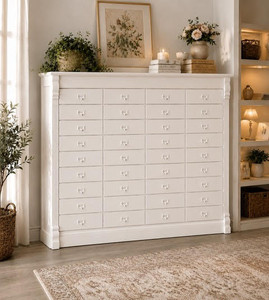 36 Drawer Large Apothecary Cabinet – Hamptons Style Storage Chest LIMITED TIME FREE DELIVERY - D36