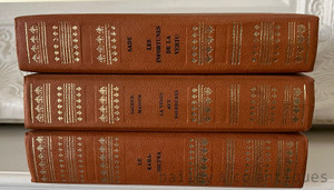 Vintage French Erotic Literature Collection – 3 Deluxe Numbered Editions  Matching Gilt Bindings | Sade, Sacher-Masoch & Kama Sutra - FB02