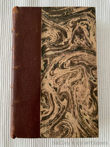 Buy a custom-bound 1945 first edition of Colette Parent's novel "Ave Maria" by Éditions Stock Paris. Beautiful gold gilt half-leather binding.