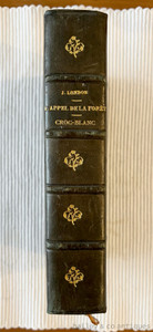 Buy a stunning 1932 French book deluxe custom leather edition of Jack London's Call of the Wild (L'Appel de la Forêt). Beautiful gold gilt spine & marbled boards.